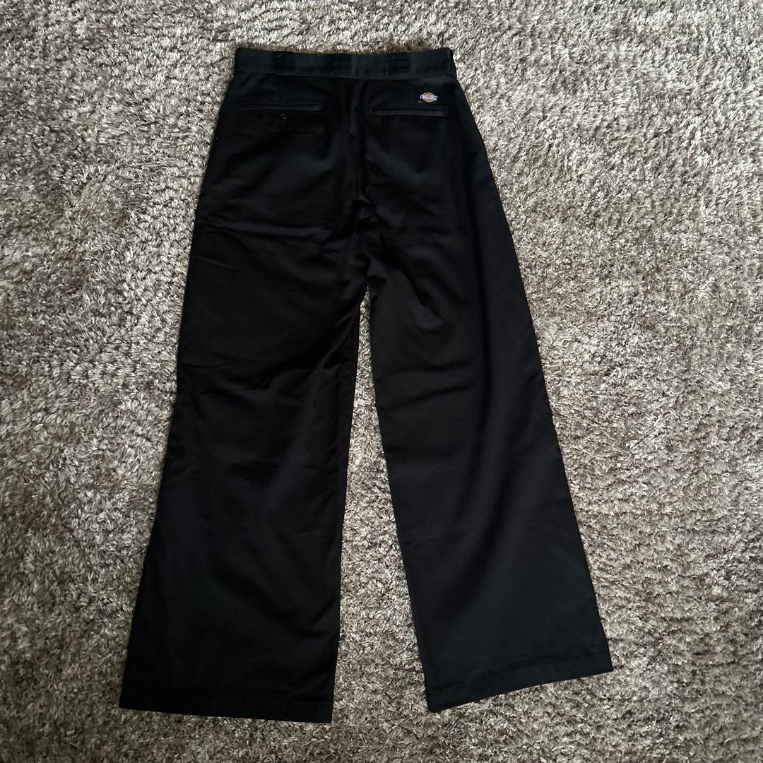 ok.soon×Dickies ブラック ワイドチノ