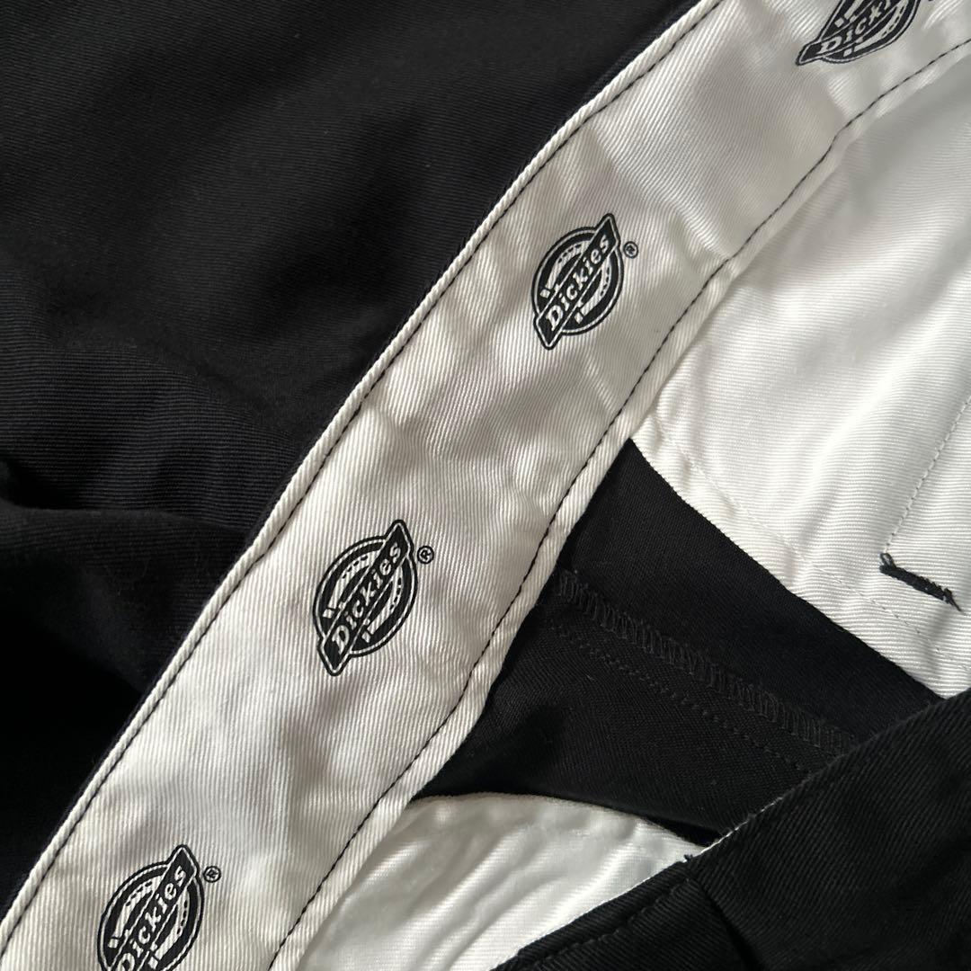ok.soon×Dickies ブラック ワイドチノ