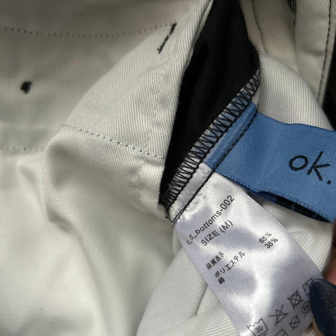 ok.soon×Dickies ブラック ワイドチノ