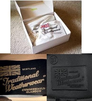 トラディショナルウェザーウェア ショートレインブーツ サイドゴア 37-212