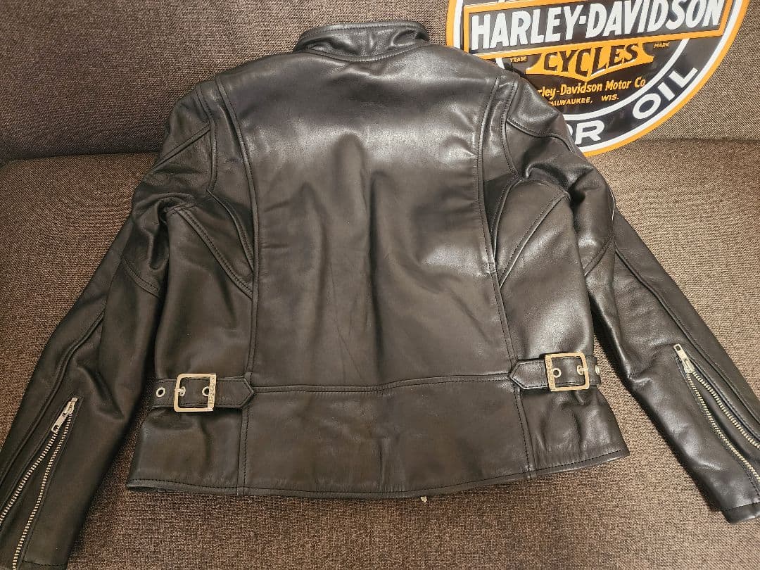 ハーレーダビッドソン　レディース ブラック レザージャケット ライダース　M