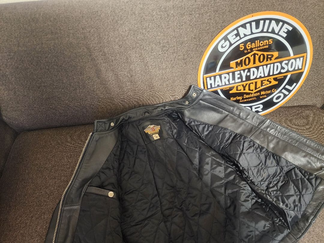 ハーレーダビッドソン　レディース ブラック レザージャケット ライダース　M