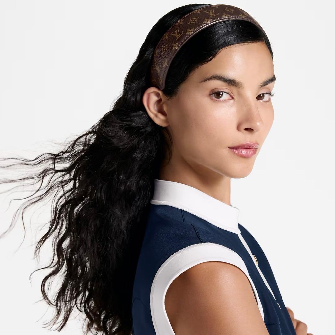 ルイヴィトン Louis Vuitton ヘッドバンドLVアウトライン