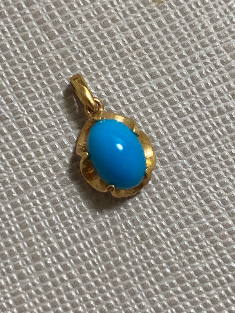 k18 トルコ石　ラピスラズリ　トップ　セット販売