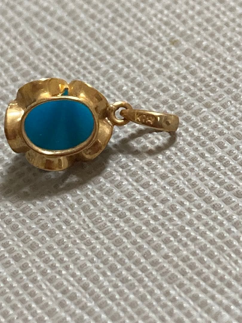 k18 トルコ石　ラピスラズリ　トップ　セット販売