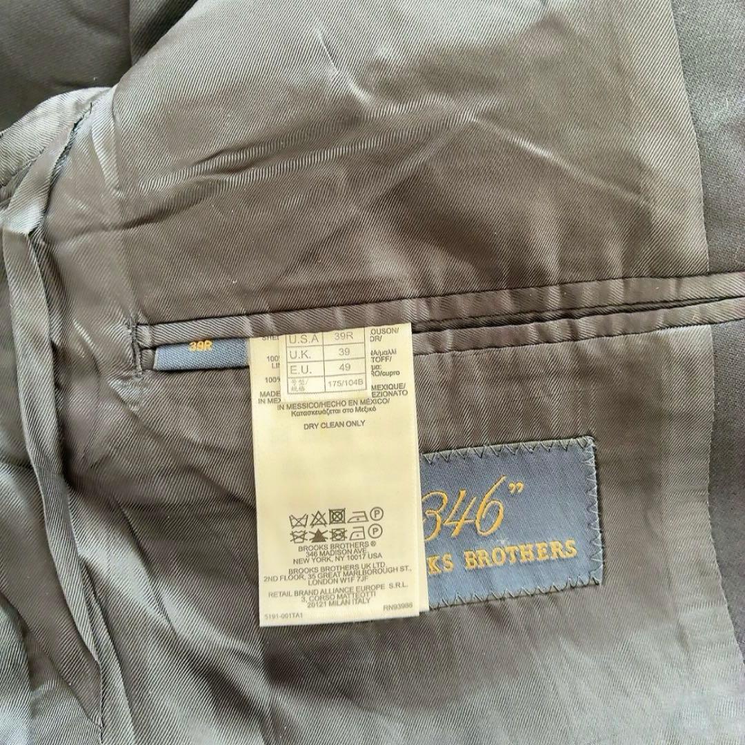 Brooks Brothers346 【39R】ネイビー テーラードジャケット