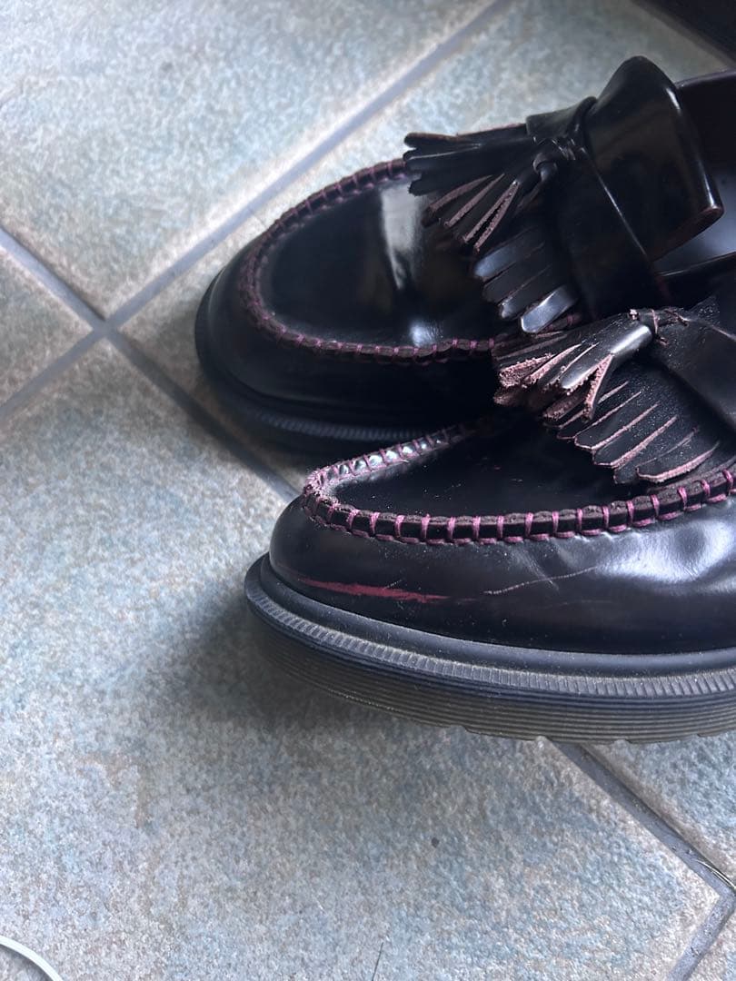 Dr.Martinエイドリアンタッセルローファー（チェリーレッド)