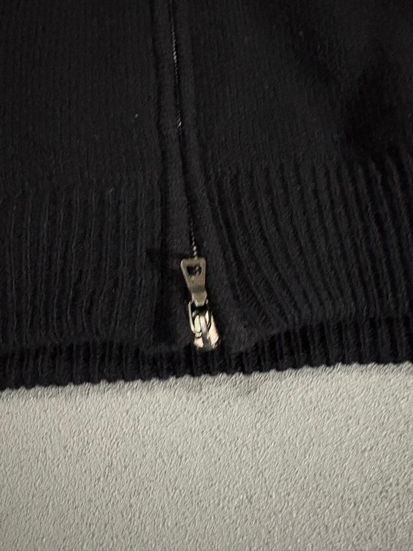 トップス PRADA SPORT fur knit hoodie black