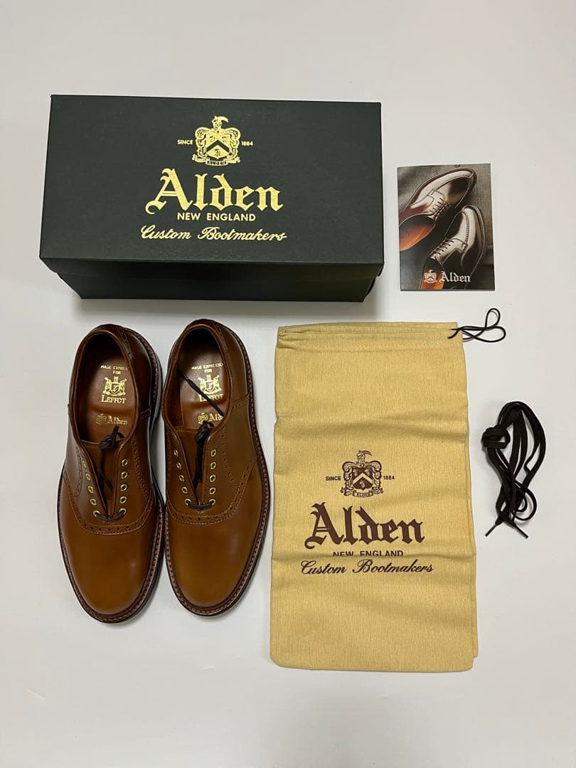 Alden × Leffot Whiskey Saddles D1307C