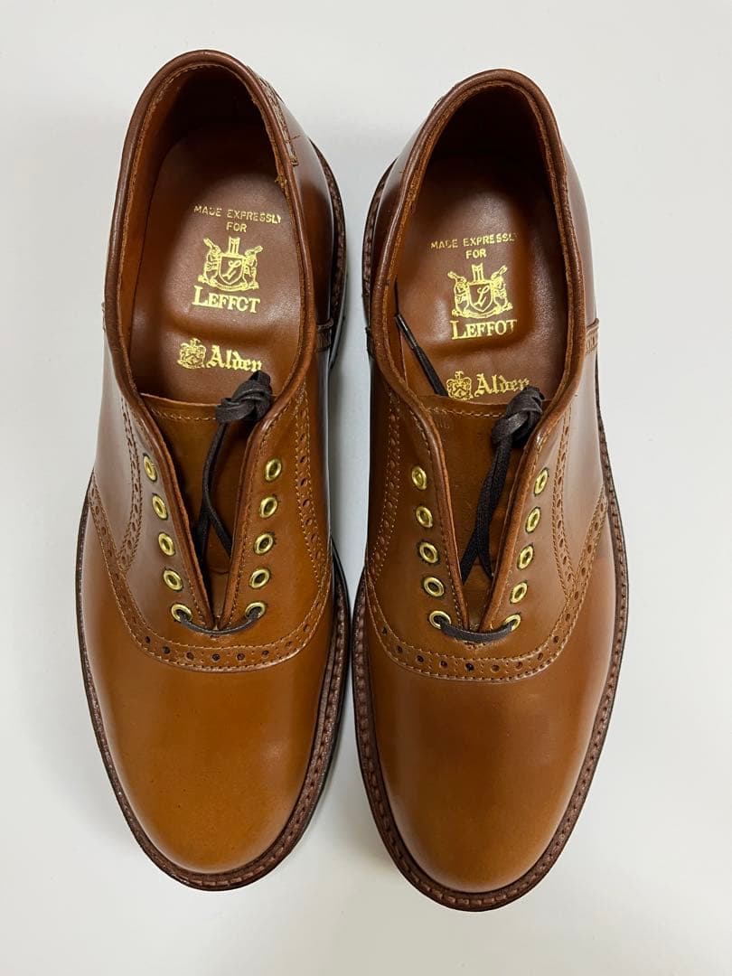Alden × Leffot Whiskey Saddles D1307C