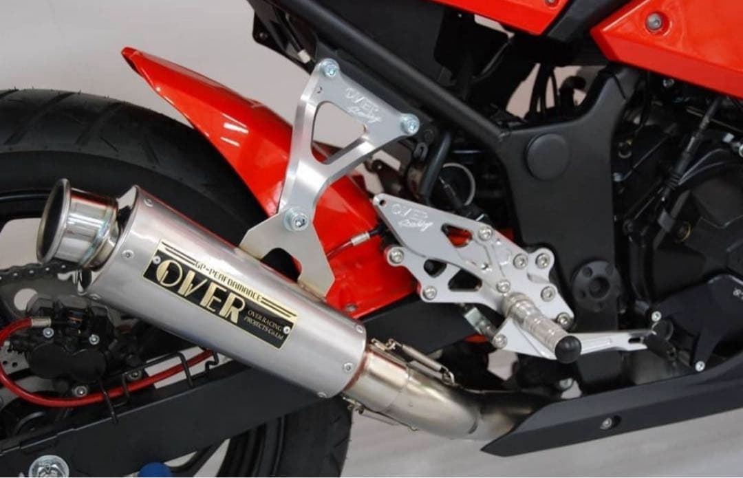 【未使用】ninja250 over racing フルエキゾースト　マフラー