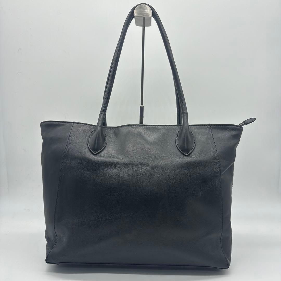 美品MOTHERHOUSE ブラック レザー トートバッグ
