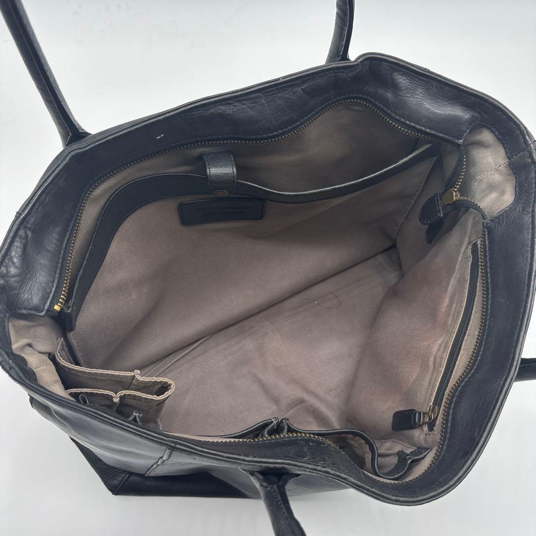 美品MOTHERHOUSE ブラック レザー トートバッグ