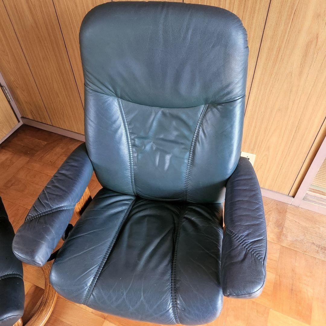 注:セット販売　EKORNES エコーネス ストレスレスチェア オットマン付