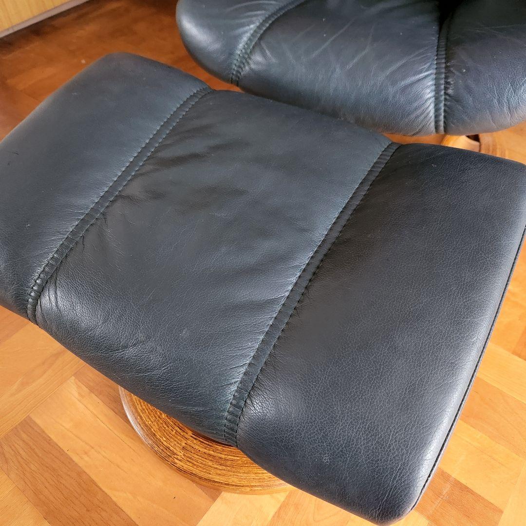 注:セット販売　EKORNES エコーネス ストレスレスチェア オットマン付