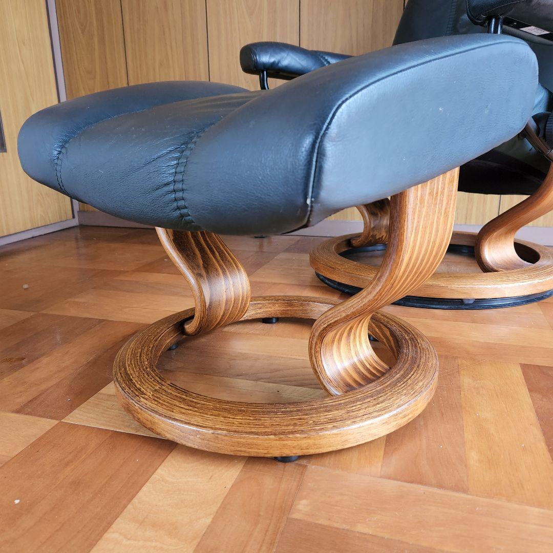 注:セット販売　EKORNES エコーネス ストレスレスチェア オットマン付
