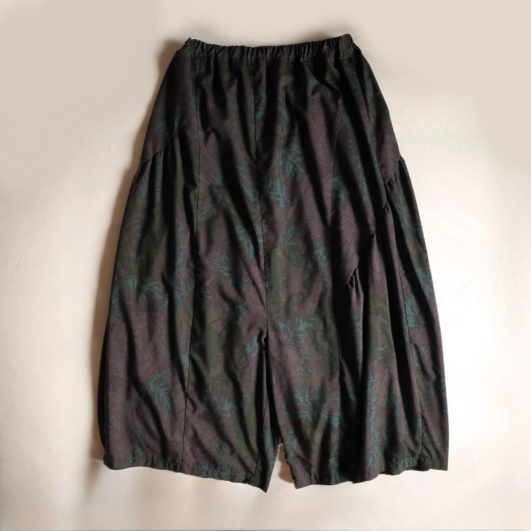 Y's for Living ボタニカル柄 バルーンパンツ