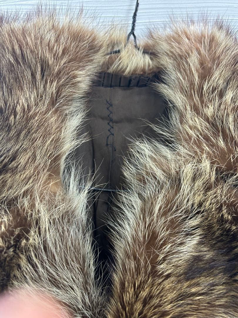 ST-315 Revillon フォックス毛皮ロングコート 全長約110cm