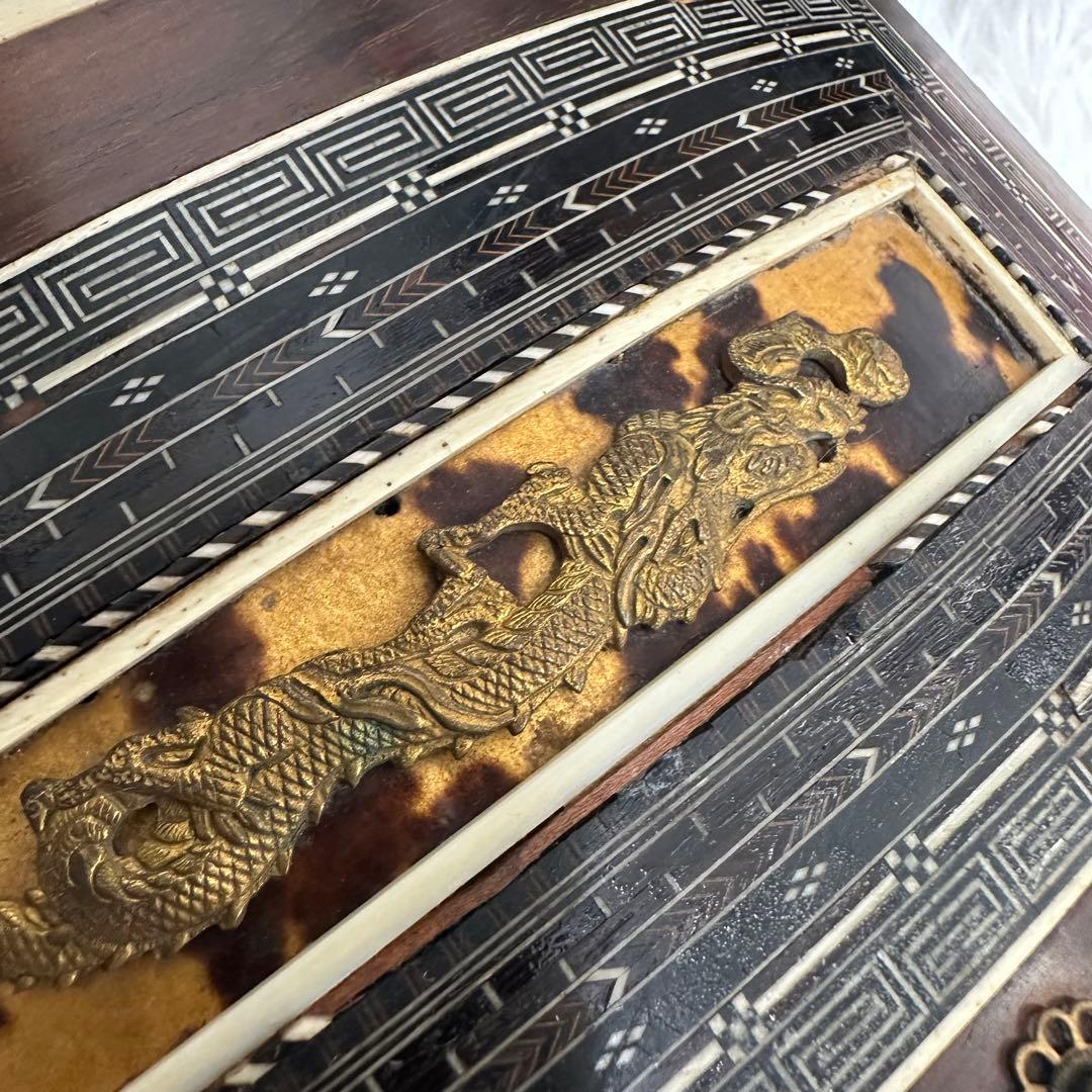 琴　13弦 弦楽器 文化琴 和楽器　龍　金彩　猫足　すだれ掘り