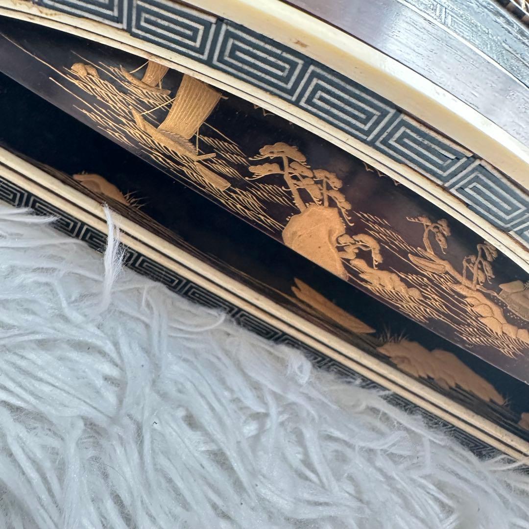 琴　13弦 弦楽器 文化琴 和楽器　龍　金彩　猫足　すだれ掘り