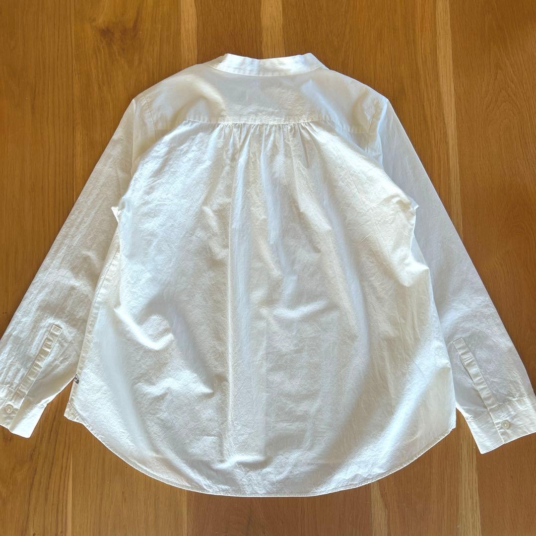 ルナ様　HUIS 遠州織物 バンドカラー ギャザー　シャツ