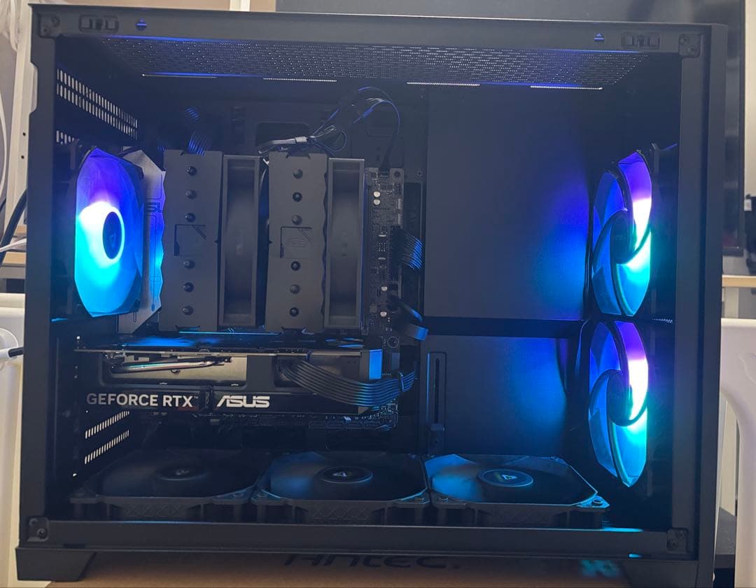 245KF、RTX5060ti16GB搭載、自作デスクトップPC