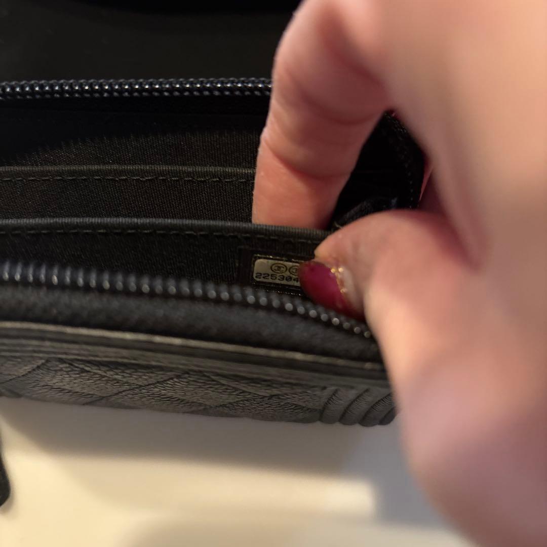 美品☆正規店購入☆CHANEL☆ケース☆キャビアスキン☆ブラック