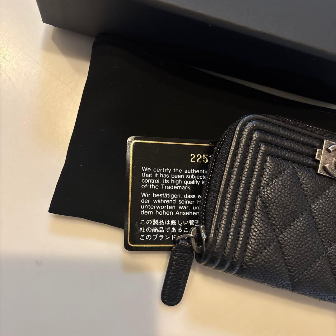 美品☆正規店購入☆CHANEL☆ケース☆キャビアスキン☆ブラック