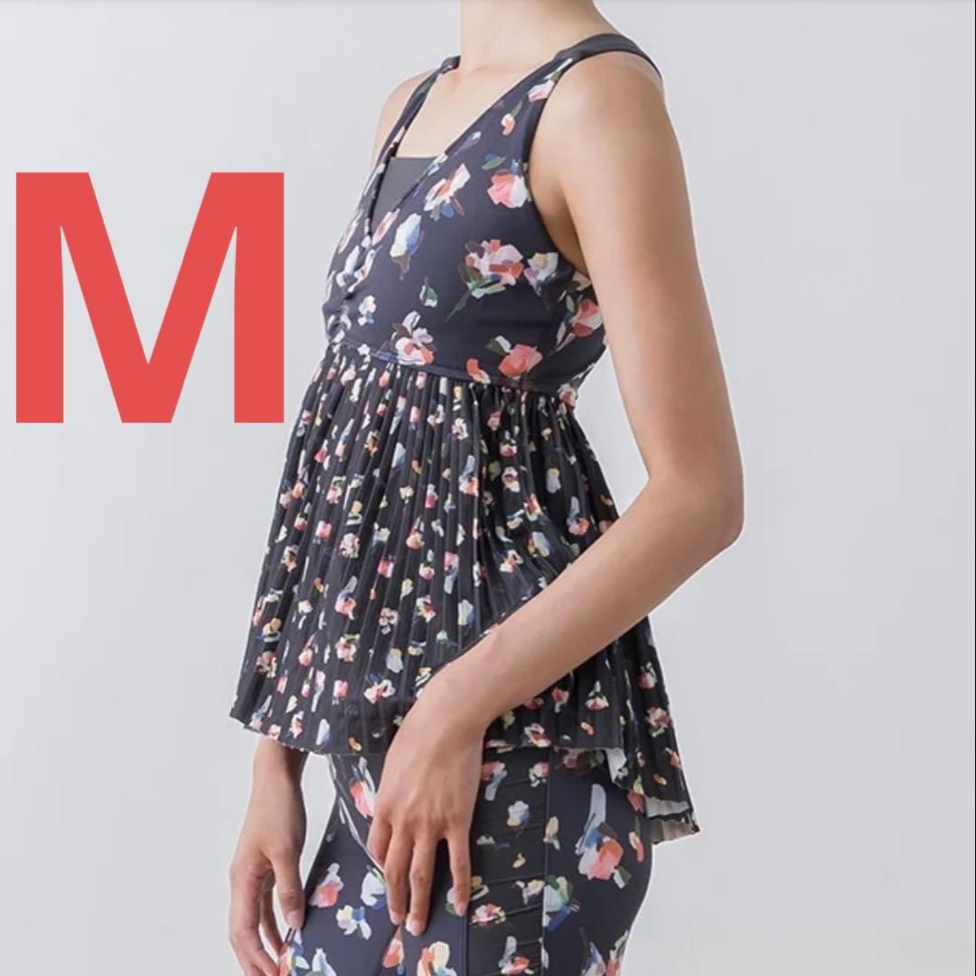 SUKALA ローズプリントプリーツタンクトップ