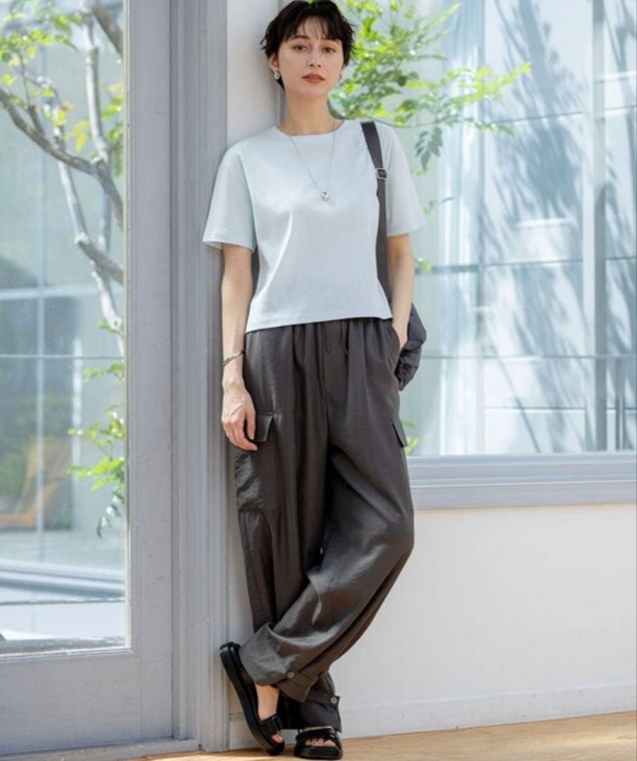 23区「SLOW/一部店舗限定」ブライトヴィンテージクロス カーゴパンツ