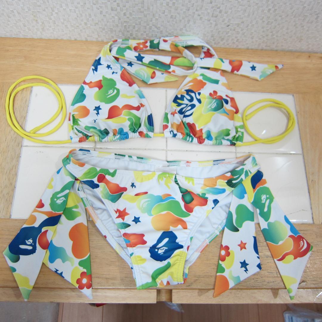 a bathing ape ビキニ XS 白カモフラ 水着 エイプ 日本製