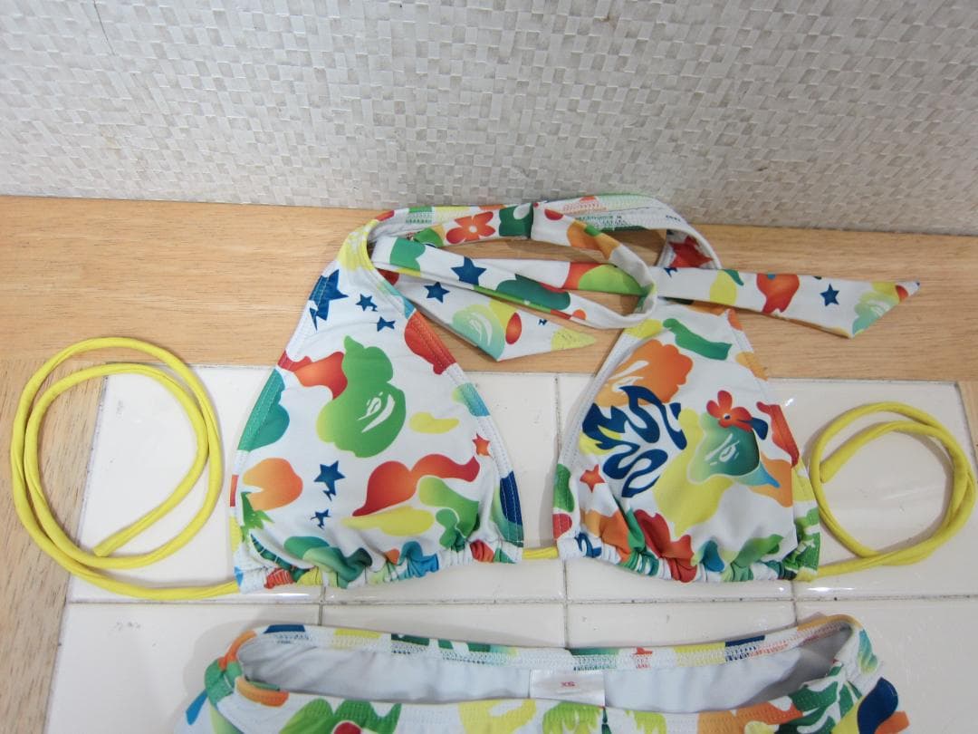 a bathing ape ビキニ XS 白カモフラ 水着 エイプ 日本製
