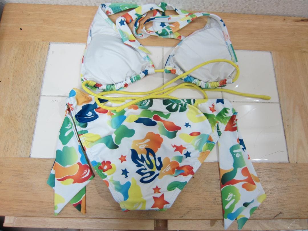 a bathing ape ビキニ XS 白カモフラ 水着 エイプ 日本製