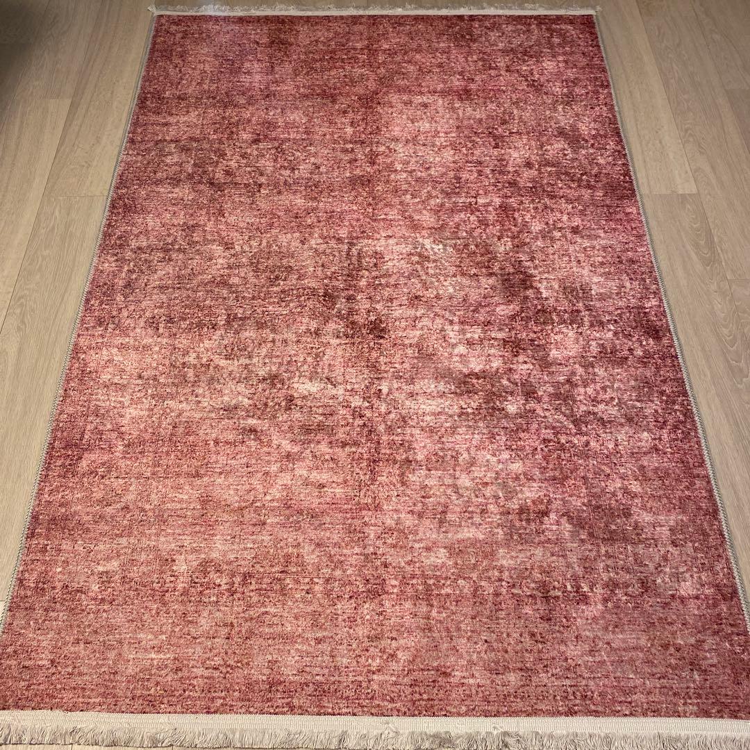 トルコのカーペット 120*180cm ヴィンテージデザイン ラク ピンク