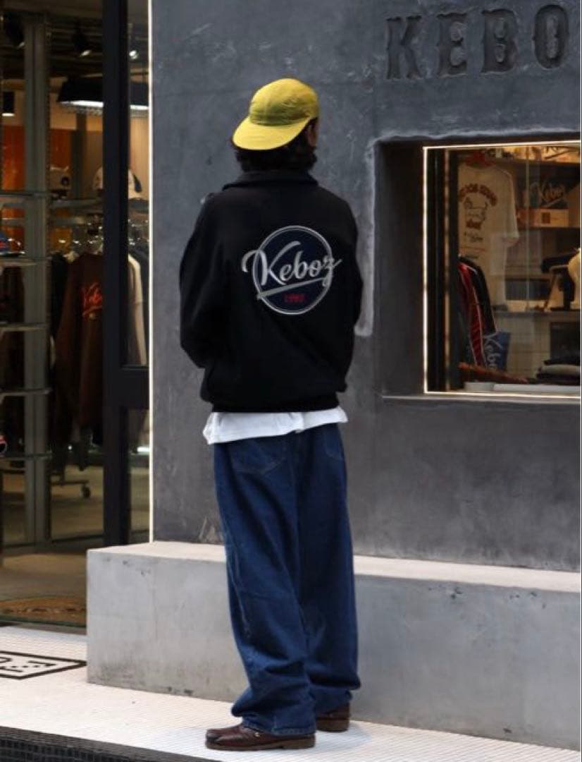 新品 KEBOZ BB LOGO HALF ZIP SWEAT PULLOVER
