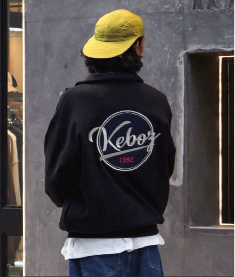 新品 KEBOZ BB LOGO HALF ZIP SWEAT PULLOVER