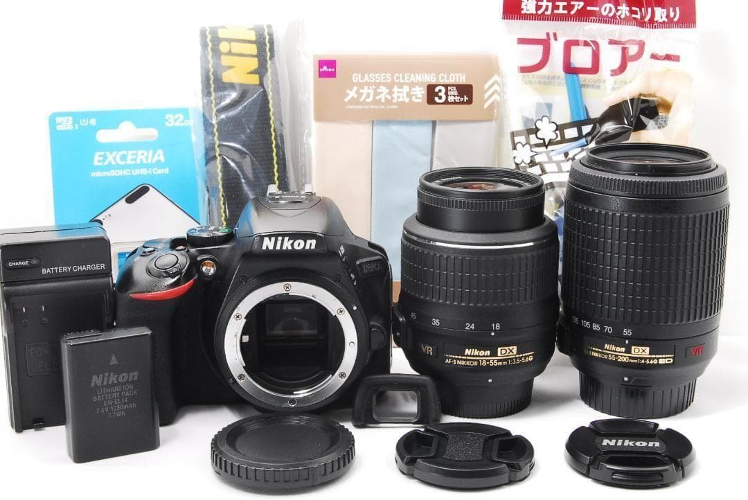 ✨ Nikon D5600 一眼レフ カメラ スマホ転送 ニコン 望遠レンズ