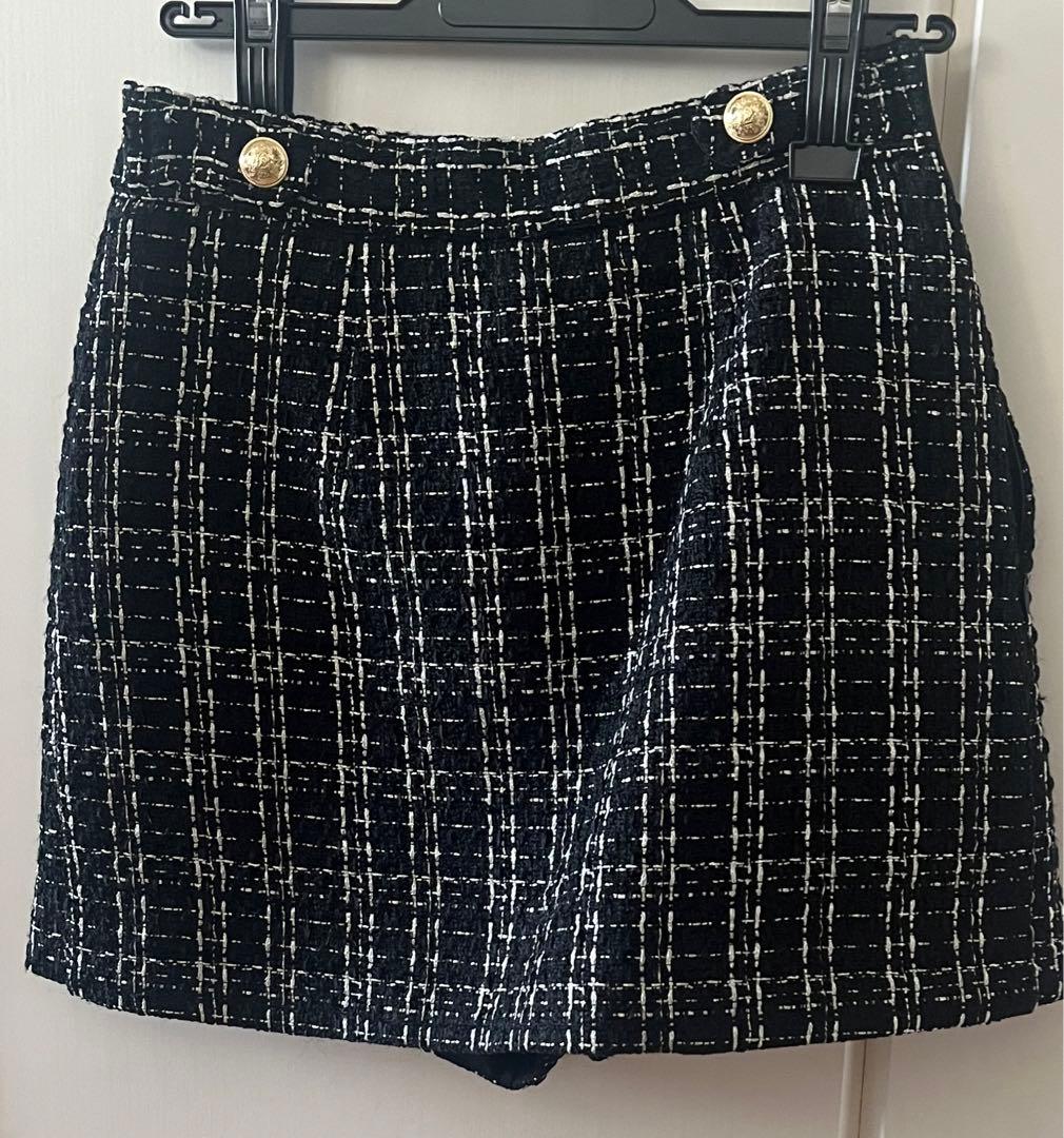 パンツ Herlipto Verlet Tweed Mini Skort
