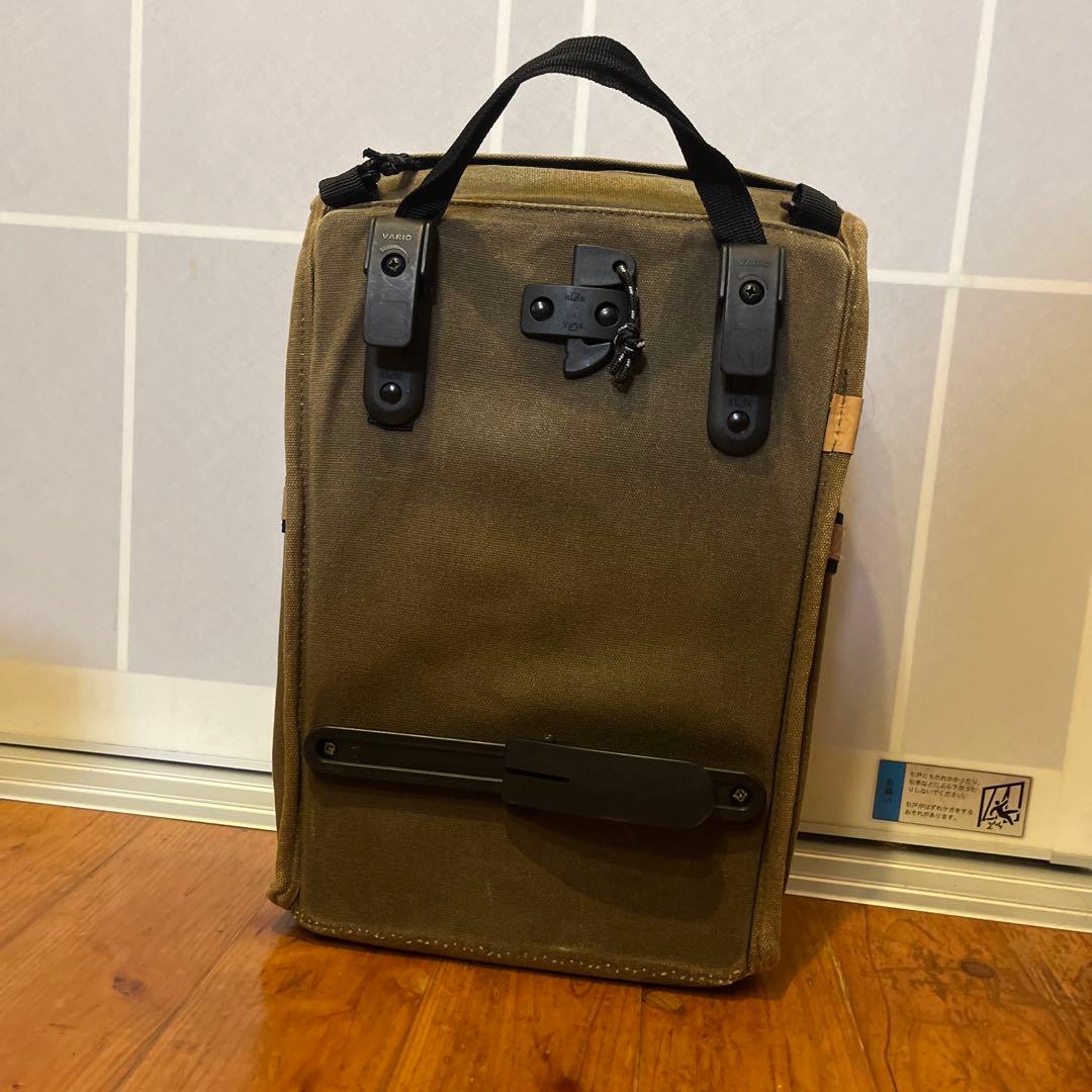 altura 帆布　パニアバッグ　ワックス　洗っています。