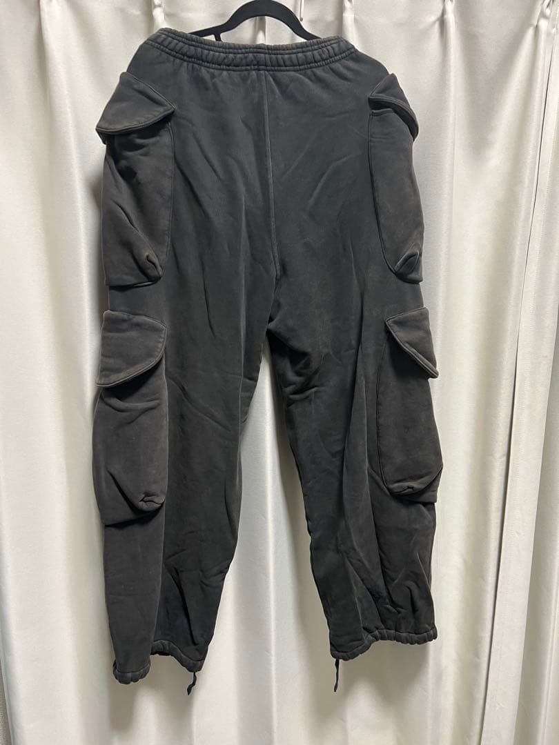 Entire Studios スウェット カーゴ パンツ ウォッシュブラック