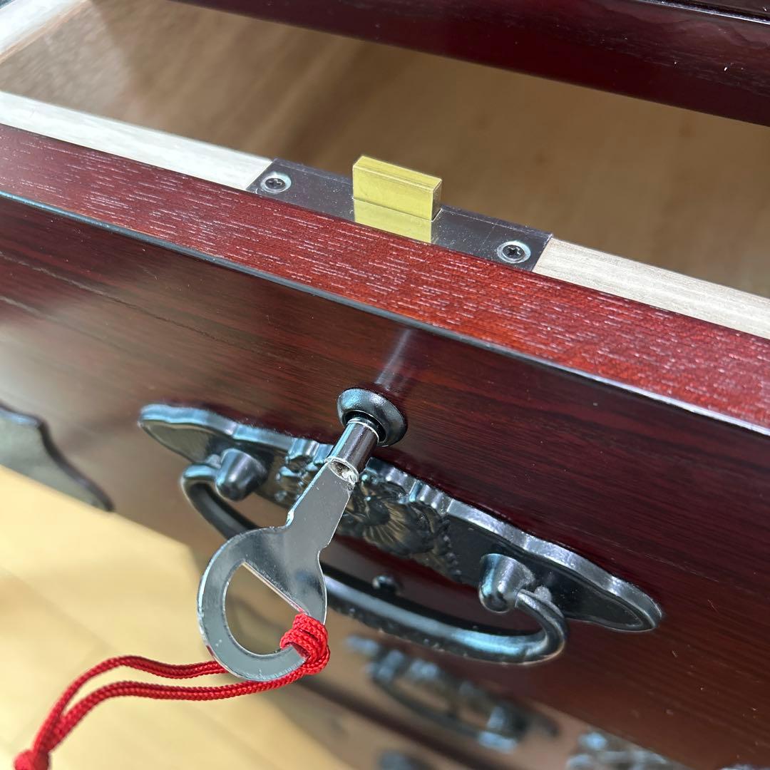 希少　筑後民芸 欅　車箪笥　和タンス　ローチェスト　サイドチェスト　鍵付　蟻組