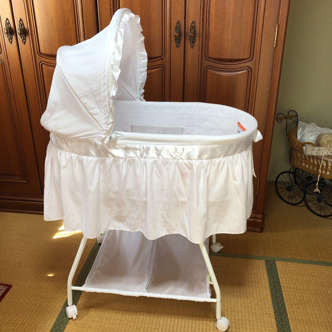 美品ベビーベッドゆりかごクーハン