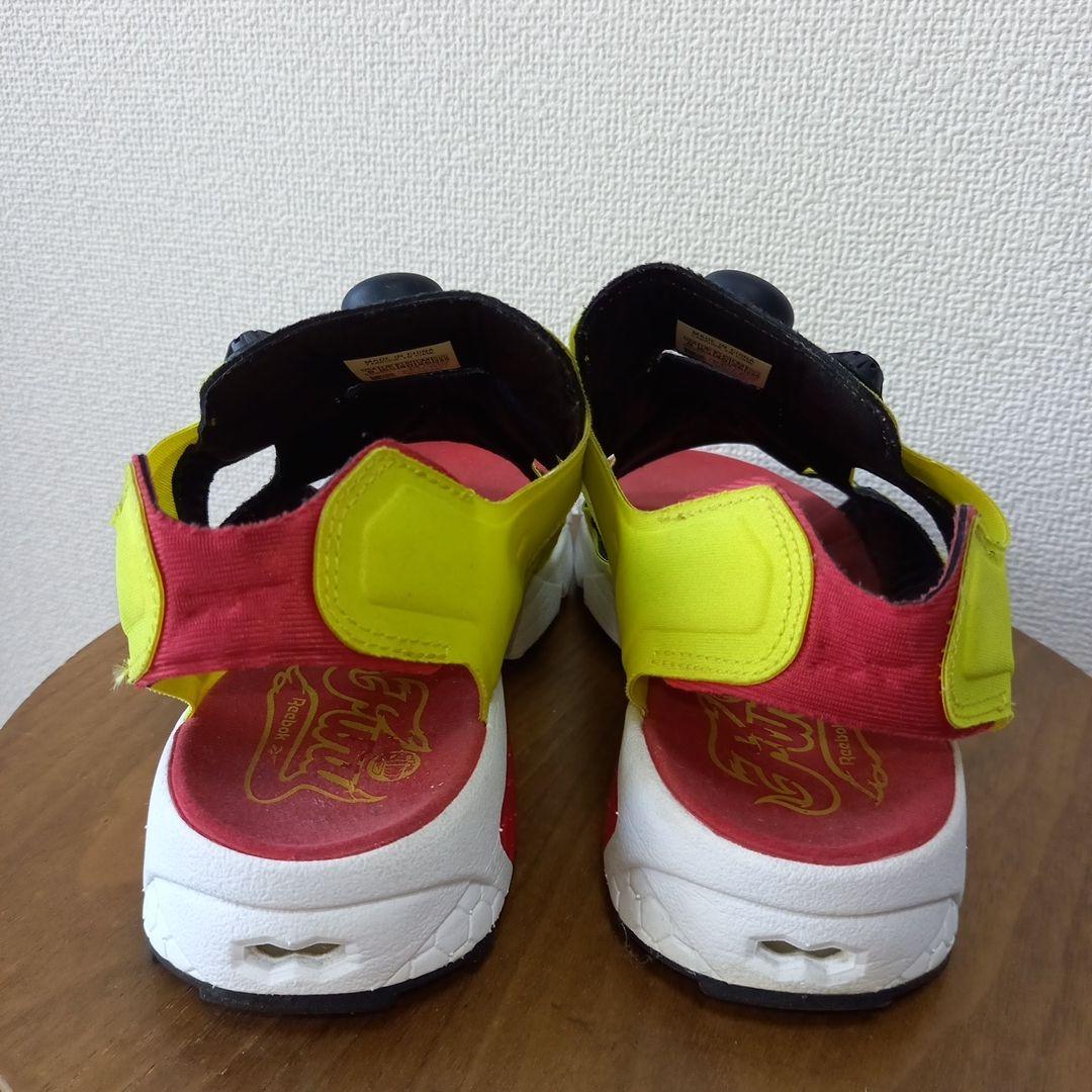 希少　リーボック　インスタポンプフューリーサンダル　　イエロー　レッド　26cm