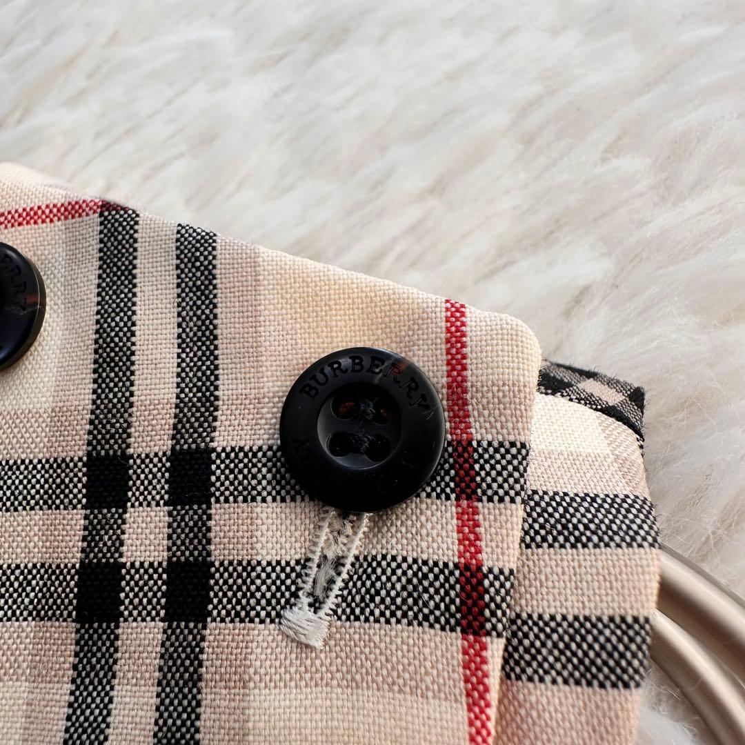 美品 バーバリー ラップワンピース ノバチェック ノースリーブ ベルト 150