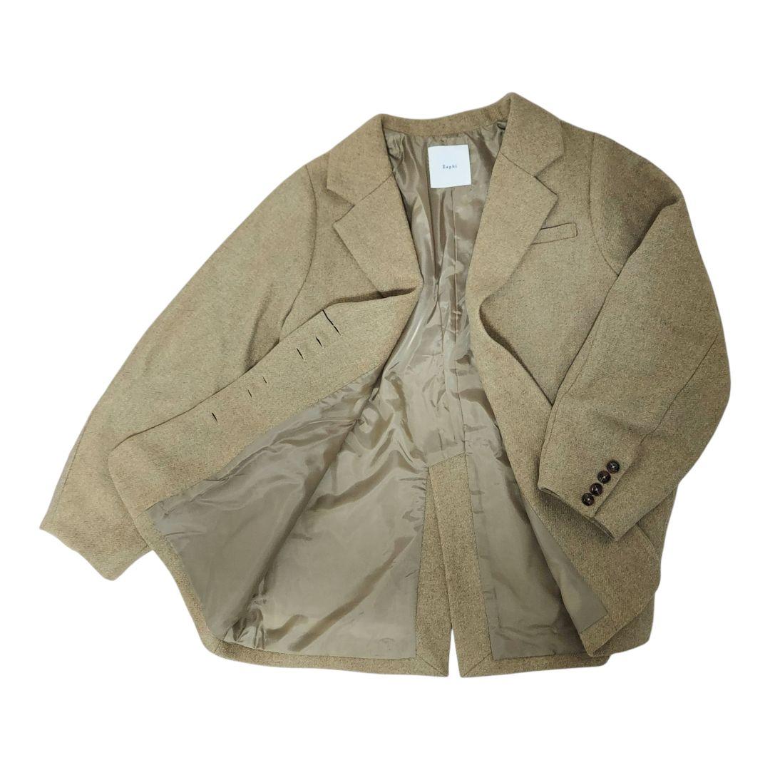 [Èaphi] ウールツイードジャケット キャメル