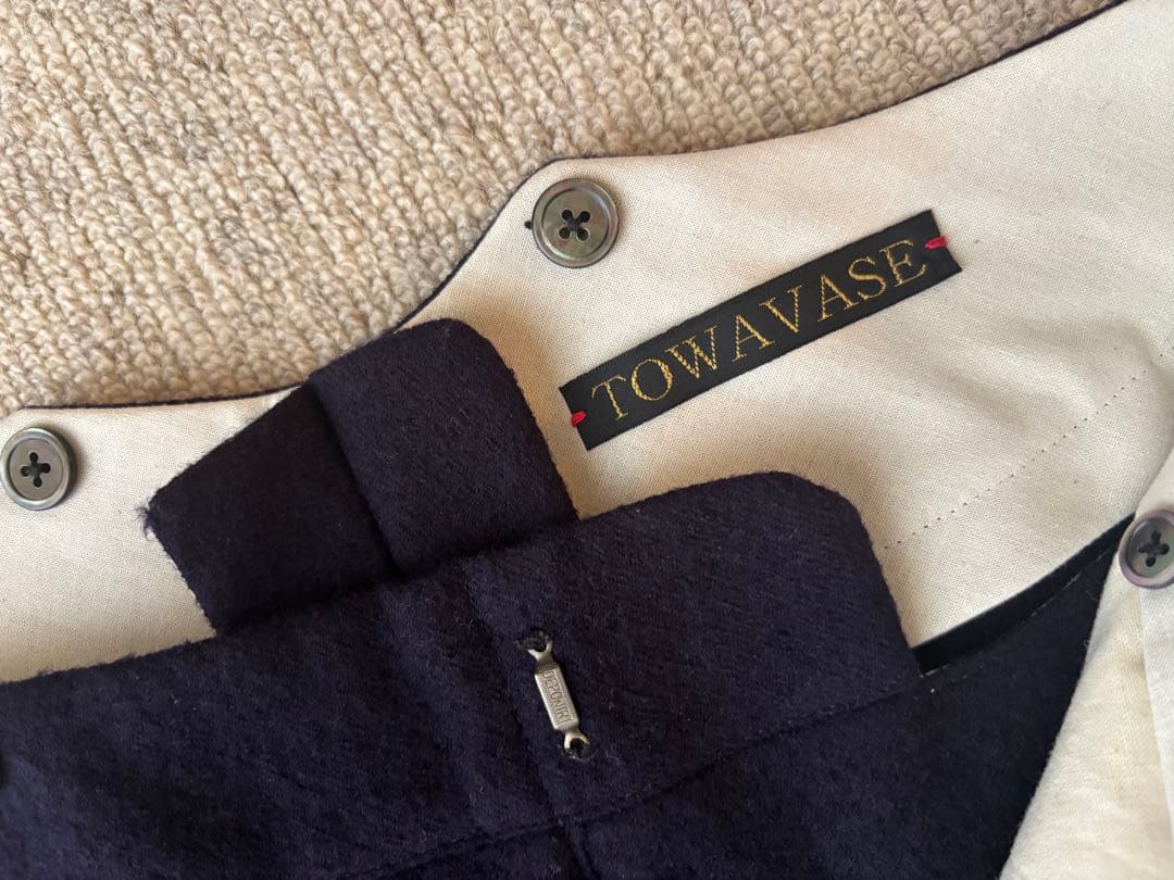 新品　towavase ネイビーパンツ　トワヴァーズ　カミオリカオリ
