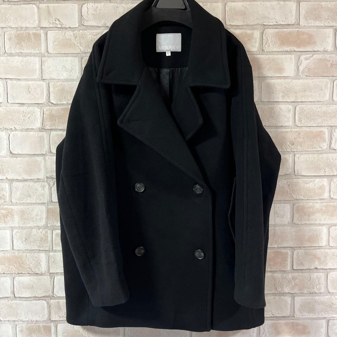 MOUSSY DOUBLE BREASTED MID コート