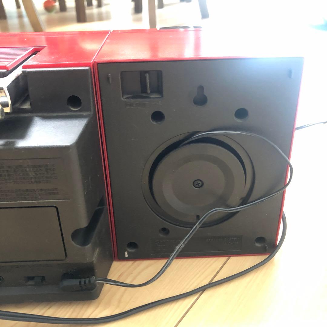 (K) 美品　SHARP　シャープ　ラジカセ　QT-P8R　赤