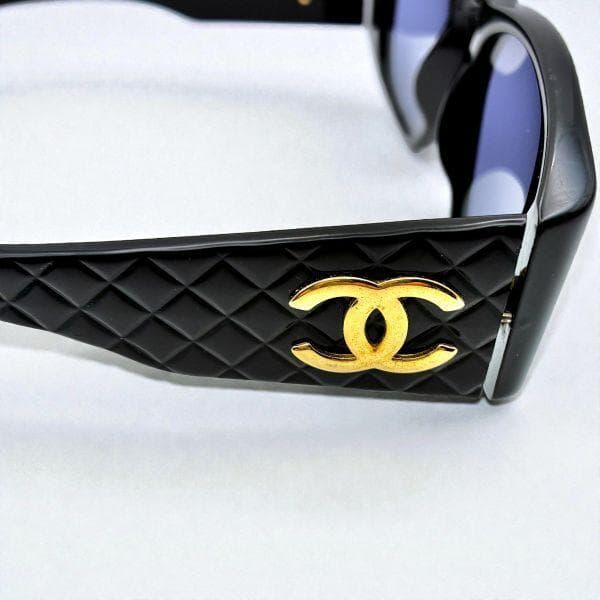 CHANEL シャネル サングラス マトラッセ ラウンド ココマーク ケース付き