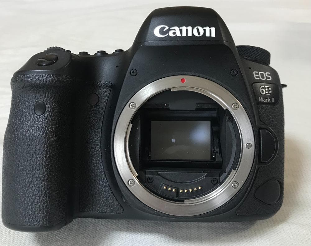 EOS6D MarkⅡ+予備バッテリ－2個付き+液晶部ガラスコーティング